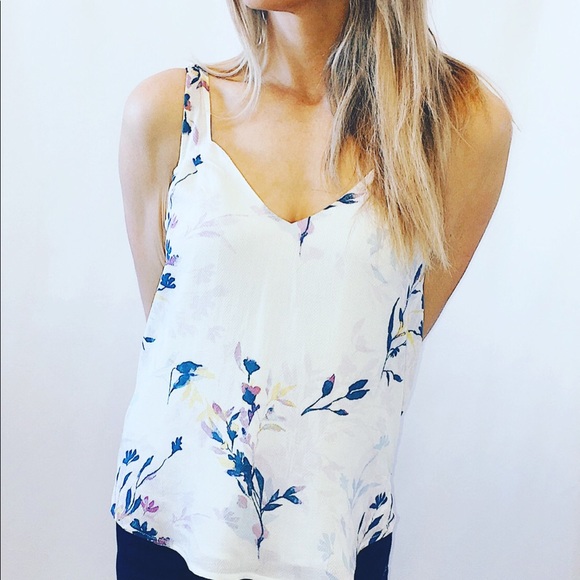 NWOT GENTLE FAWN Floral Print Chiffon Top - Picture 5 of 7